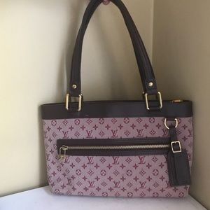 Vintage Red Monogram Louis Vuitton Handbag
